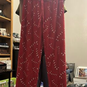 Red Candy Cane Kids Pajama Bottoms